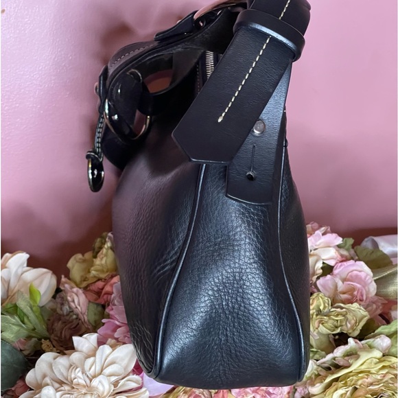 Dooney & Bourke vintage shoulder black pebbled leather bag - Picture 10 of 14